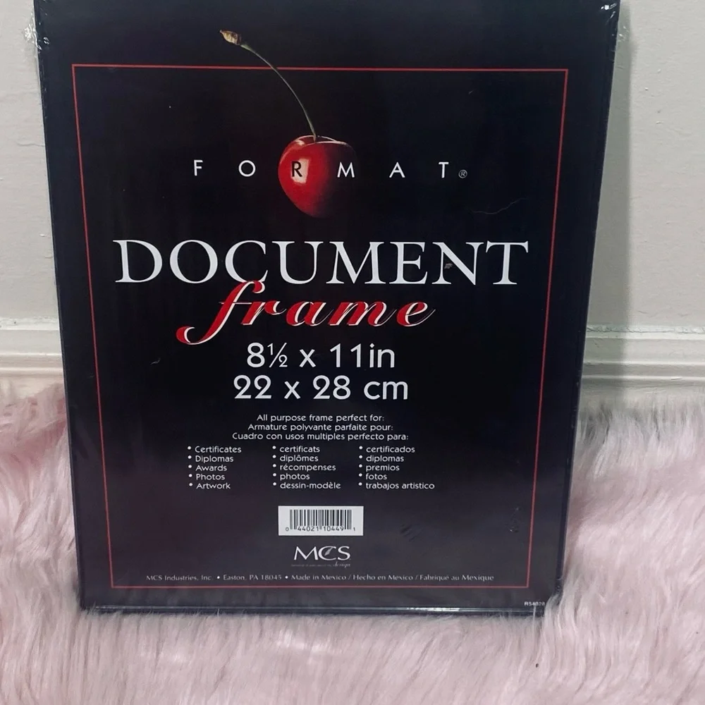 {NWT} MCS Black Document Frame 8 1/2 x 11 in